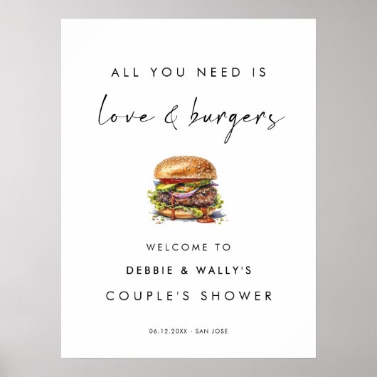 Alles wat je nodig hebt is liefde en Burgers Coupl Poster (Voorkant)