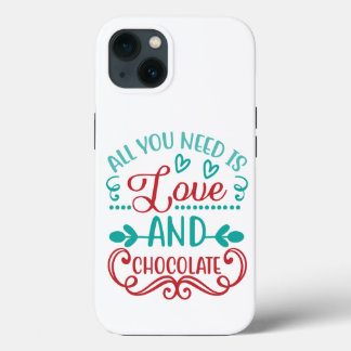 Alles wat je nodig hebt is liefde en chocolade Case-Mate iPhone case