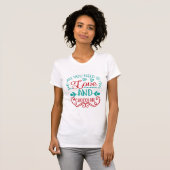Alles wat je nodig hebt is liefde en chocolade t-shirt (Voorkant volledig)
