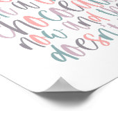 Alles wat je nodig hebt is liefde en chocolade Val Poster (Hoek)