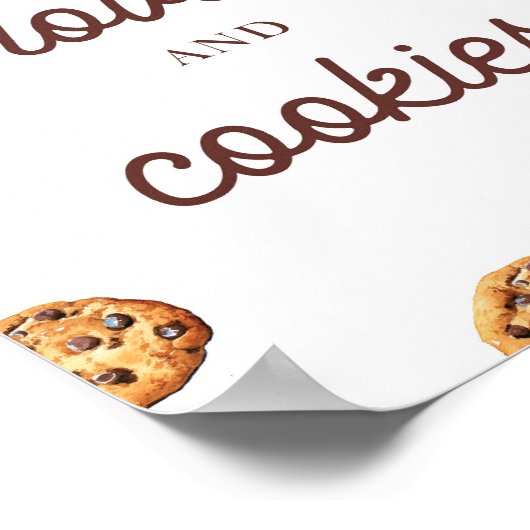 Alles wat je nodig hebt is Liefde en Cookies Party Poster (Hoek)
