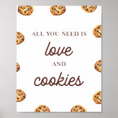 Alles wat je nodig hebt is Liefde en Cookies Party Poster (Voorkant)