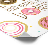 Alles wat je nodig hebt is Liefde en Donuts Baby B Poster (Hoek)