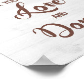 Alles wat je nodig hebt is Liefde en Donuts Sunflo Poster (Hoek)