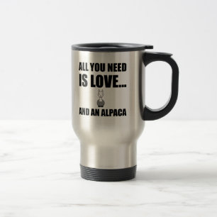 Alles wat je nodig hebt, is liefde en een Alpaca F Reisbeker