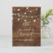 Alles wat je nodig hebt is liefde en een bord voor kaart (Staand voorkant)