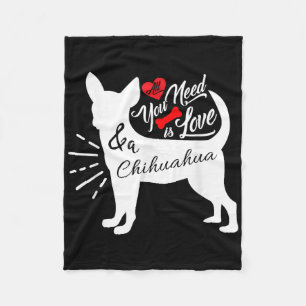 Alles wat je nodig hebt is liefde en een Chihuahua Fleece Deken