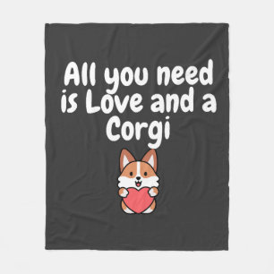 Alles wat je nodig hebt is liefde en een Corgi Fleece Deken