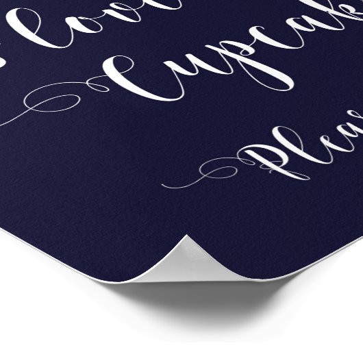 alles wat je nodig hebt is liefde en een cupcake b poster (Hoek)