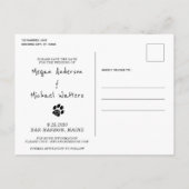 Alles wat je nodig hebt is liefde en een hond die aankondigingskaart (Achterkant)