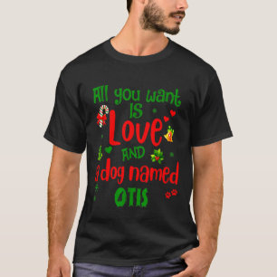 Alles wat je nodig hebt is liefde en een hond gena t-shirt