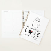 Alles wat je nodig hebt is liefde en een hond planner (Display)