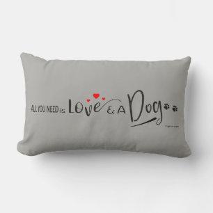 Alles wat je nodig hebt is Liefde en een Hond! Poo Kussen
