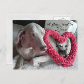Alles wat je nodig hebt is liefde - en een hond (r briefkaart (Voorkant / Achterkant)