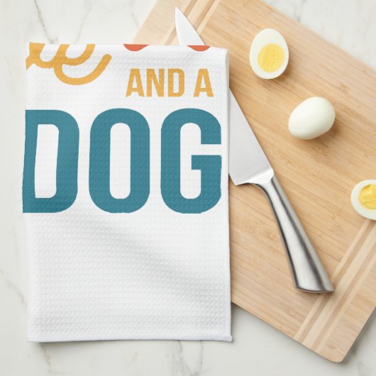 Alles wat je nodig hebt is liefde en een hond theedoek (Quarter Fold)