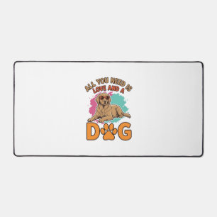Alles wat je nodig hebt is Liefde en een Hond Vint Bureaumat