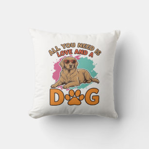 Alles wat je nodig hebt is Liefde en een Hond Vint Kussen