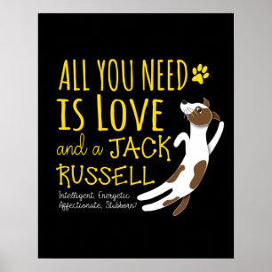 Alles wat je nodig hebt is liefde en een Jack Russ Poster