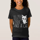 Alles wat je nodig hebt is liefde en een kat t-shirt (Voorkant)