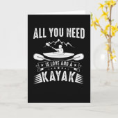 Alles wat je nodig hebt is liefde en een Kayak Kaart (Gele Bloem)