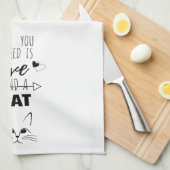 Alles wat je nodig hebt is liefde en een keukenhan theedoek (Quarter Fold)