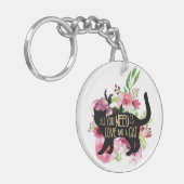 Alles wat je nodig hebt is liefde en een Sleutelha Sleutelhanger (Voorkant Links)