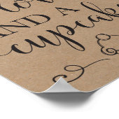 Alles wat je nodig hebt is liefde en een taart-bru poster (Hoek)