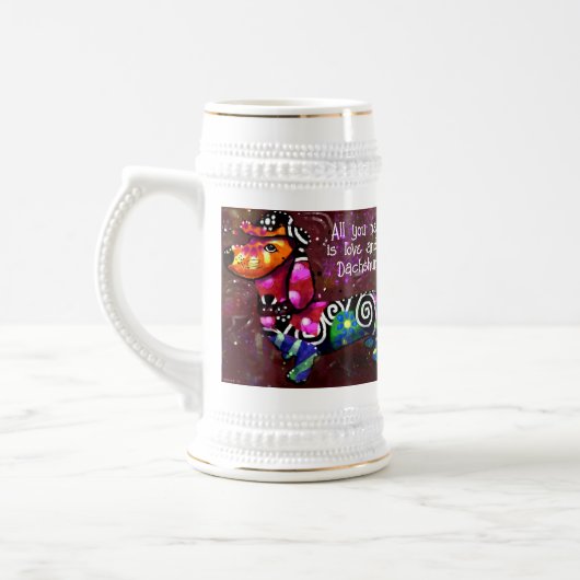 Alles wat je nodig hebt is liefde en een teckel Ab Bierpul (Links)