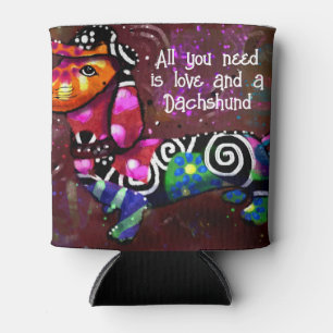 Alles wat je nodig hebt is liefde en een teckel Ab Blikjeskoeler