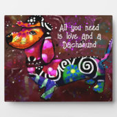 Alles wat je nodig hebt is liefde en een teckel Ab Fotoplaat (Voorkant)