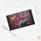 Alles wat je nodig hebt is liefde en een teckel Ab Rechthoekige Sticker (Envelop)