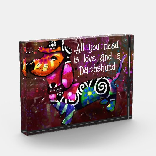 Alles wat je nodig hebt is liefde en een teckel fu fotoblokken (Links)