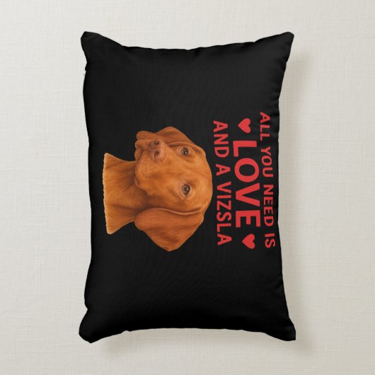 Alles wat je nodig hebt is liefde en een visualisa accent kussen (Voorkant(Verticaal))