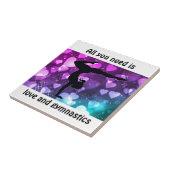 Alles wat je nodig hebt is liefde en gymnastiek tegeltje (Zijkant)