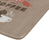 Alles wat je nodig hebt is liefde en koffie - eekh snijplank (Hoek)