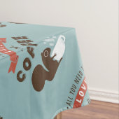 Alles wat je nodig hebt is liefde en koffie - eekh tafelkleed (Voorbeeld)