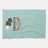 Alles wat je nodig hebt is liefde en koffie - eekh theedoek (Horizontaal)