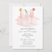 Alles wat je nodig hebt is liefde en mimosa | Vrij Kaart (Voorkant)