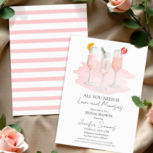 Alles wat je nodig hebt is liefde en mimosa | Vrij Kaart