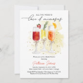 Alles wat je nodig hebt is liefde en mimosas Vrijg Kaart (Voorkant)