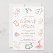 Alles wat je nodig hebt is liefde en pasta repetit kaart (Voorkant)