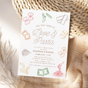 Alles wat je nodig hebt is liefde en pasta repetit kaart