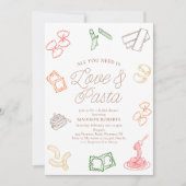 Alles wat je nodig hebt is liefde en pasta Vrijgez Kaart (Voorkant)