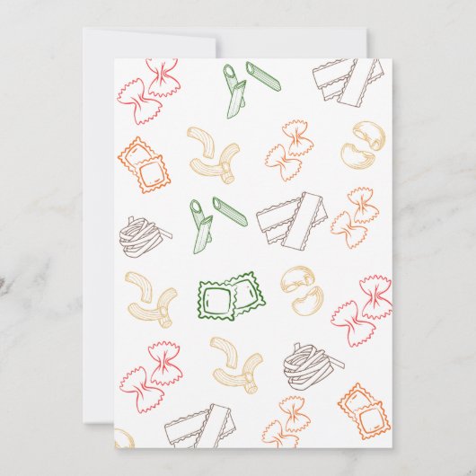 Alles wat je nodig hebt is liefde en pasta Vrijgez Kaart (Achterkant)