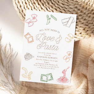 Alles wat je nodig hebt is liefde en pasta Vrijgez Kaart