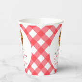 Alles wat je nodig hebt is Liefde en Pizza Bruidsf Papieren Bekers (Links)