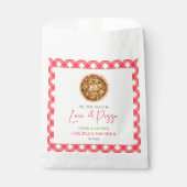 Alles wat je nodig hebt is liefde en pizza koppels bedankzakje (Voorkant)