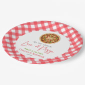 Alles wat je nodig hebt is liefde en pizza koppels papieren bordje (Gekanteld)