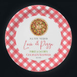 Alles wat je nodig hebt is liefde en pizza koppels papieren bordje<br><div class="desc">Dit is een alles wat je nodig hebt is liefde en pizza bruiloft koppels douchepapier Borden!</div>