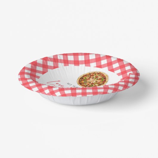 Alles wat je nodig hebt is liefde en pizza koppels papieren kommen (Gebogen)